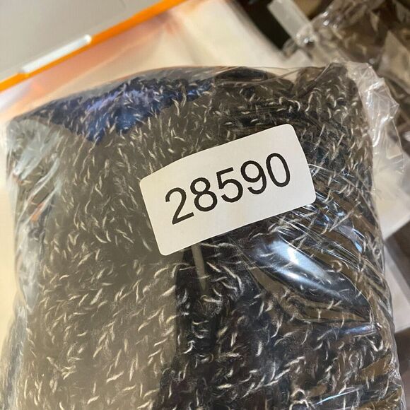 H&M Cardigan Women 10 Gray Knit Open Front Long Sleeve Pockets Acrylic Casual - Picture 9 of 9